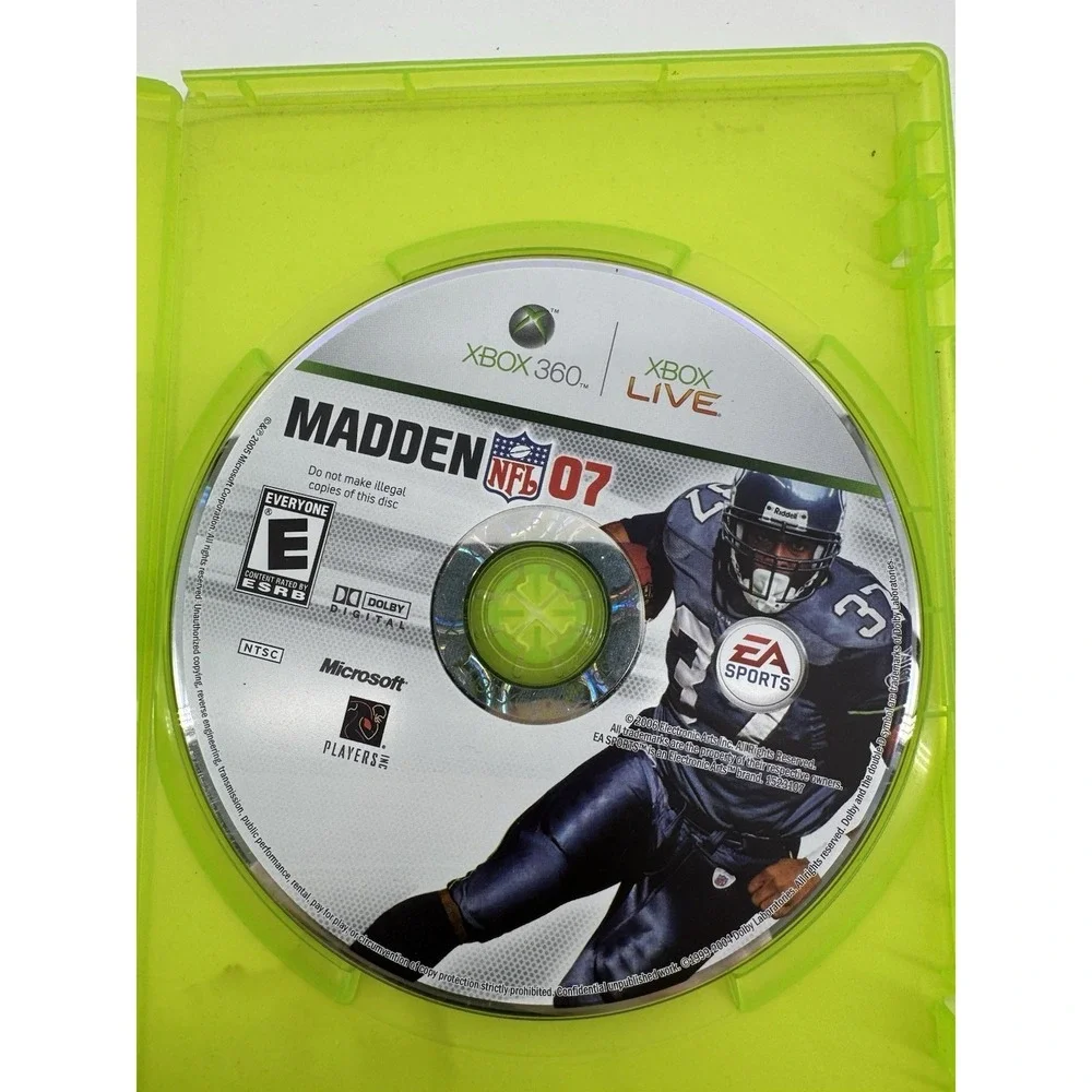 Madden NFL 07 Microsoft Xbox 360 EA‎ Sports CIB